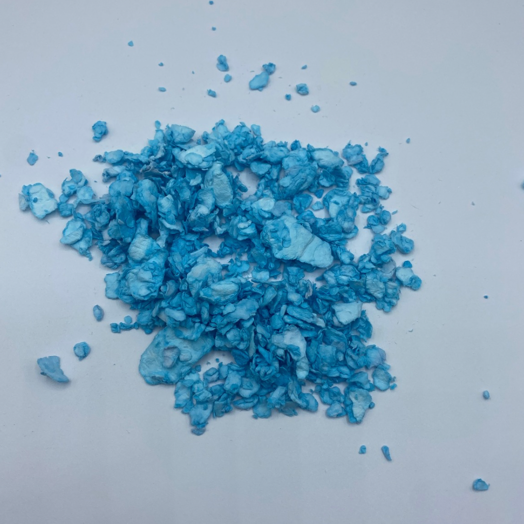 Blue Paper Bedding