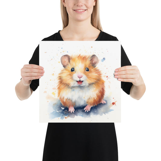 Cute Syrian Hamster Poster