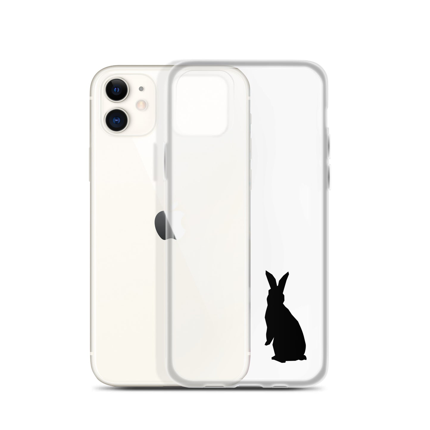 Rabbit Silhouette Clear Case for iPhone®