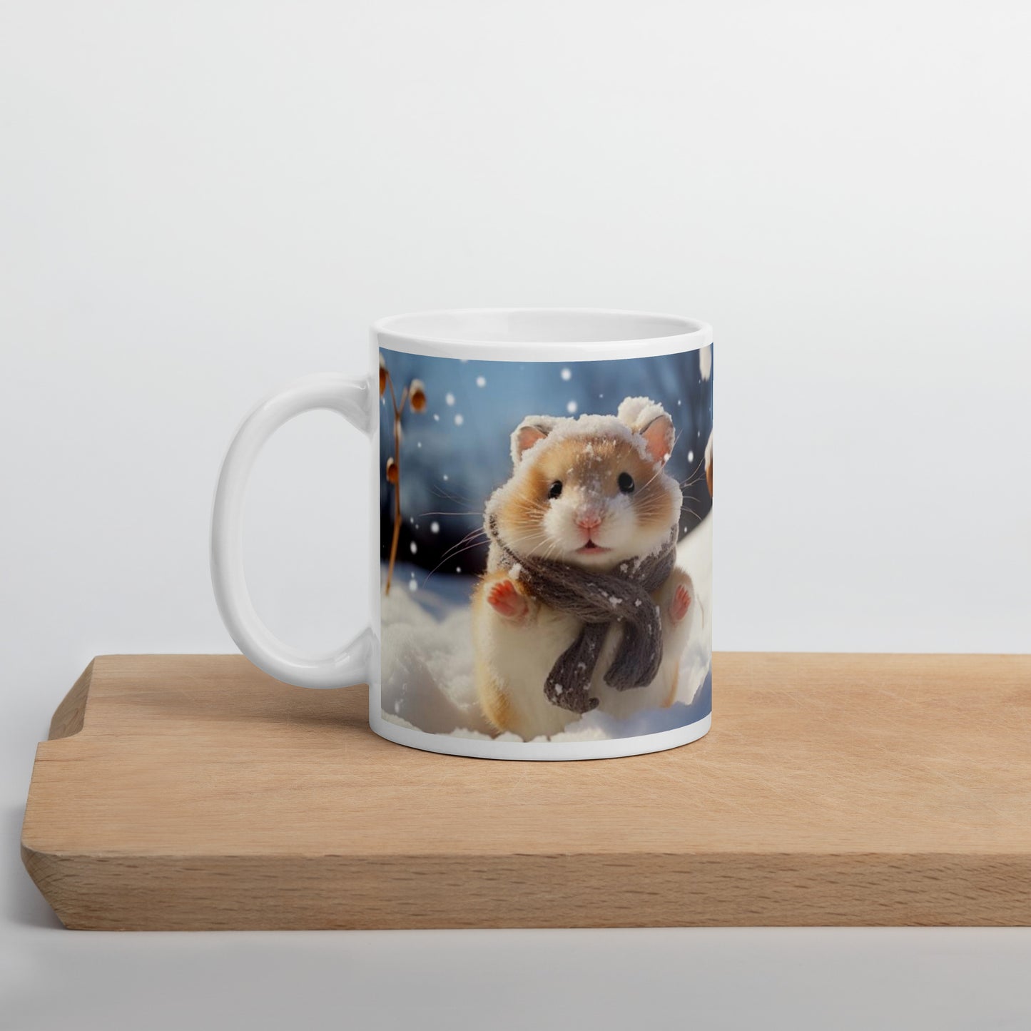 Cute Snowy Hamster Mug