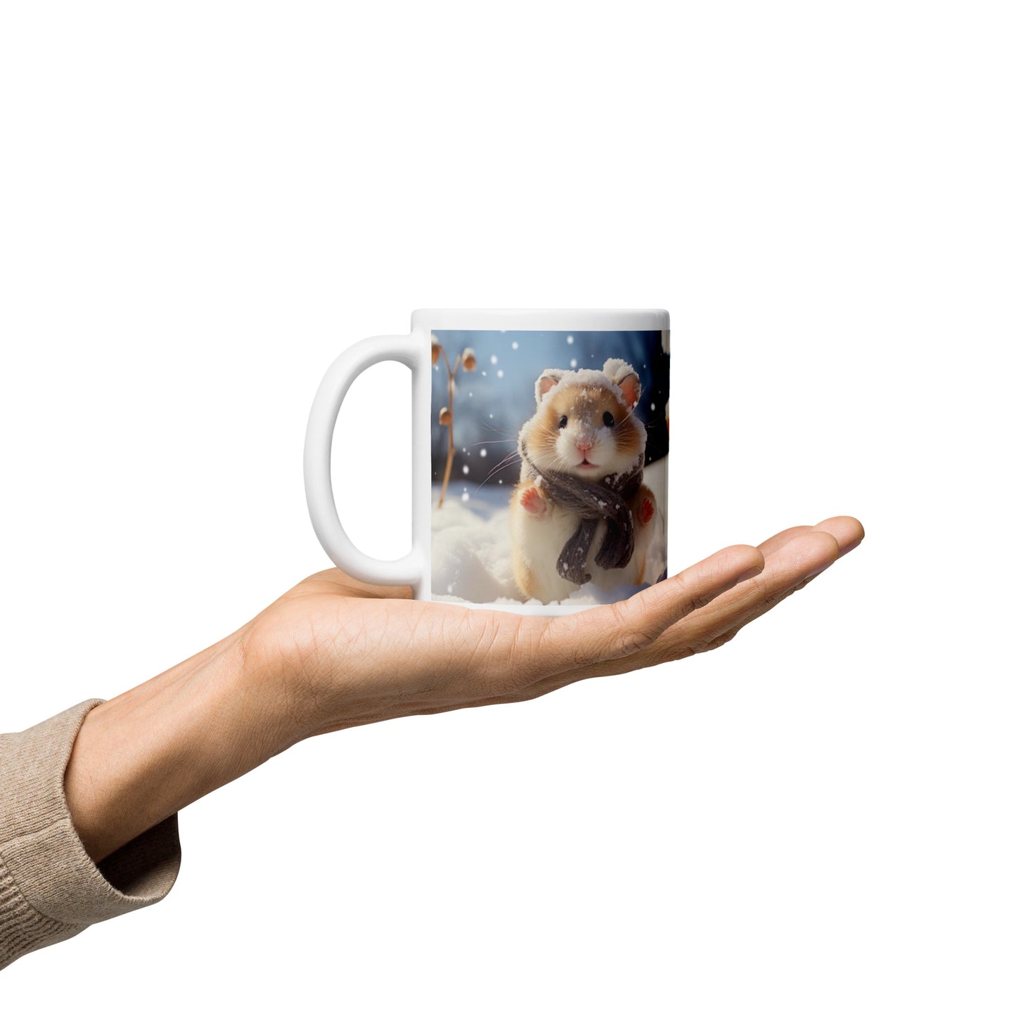 Snowy Hamster mug