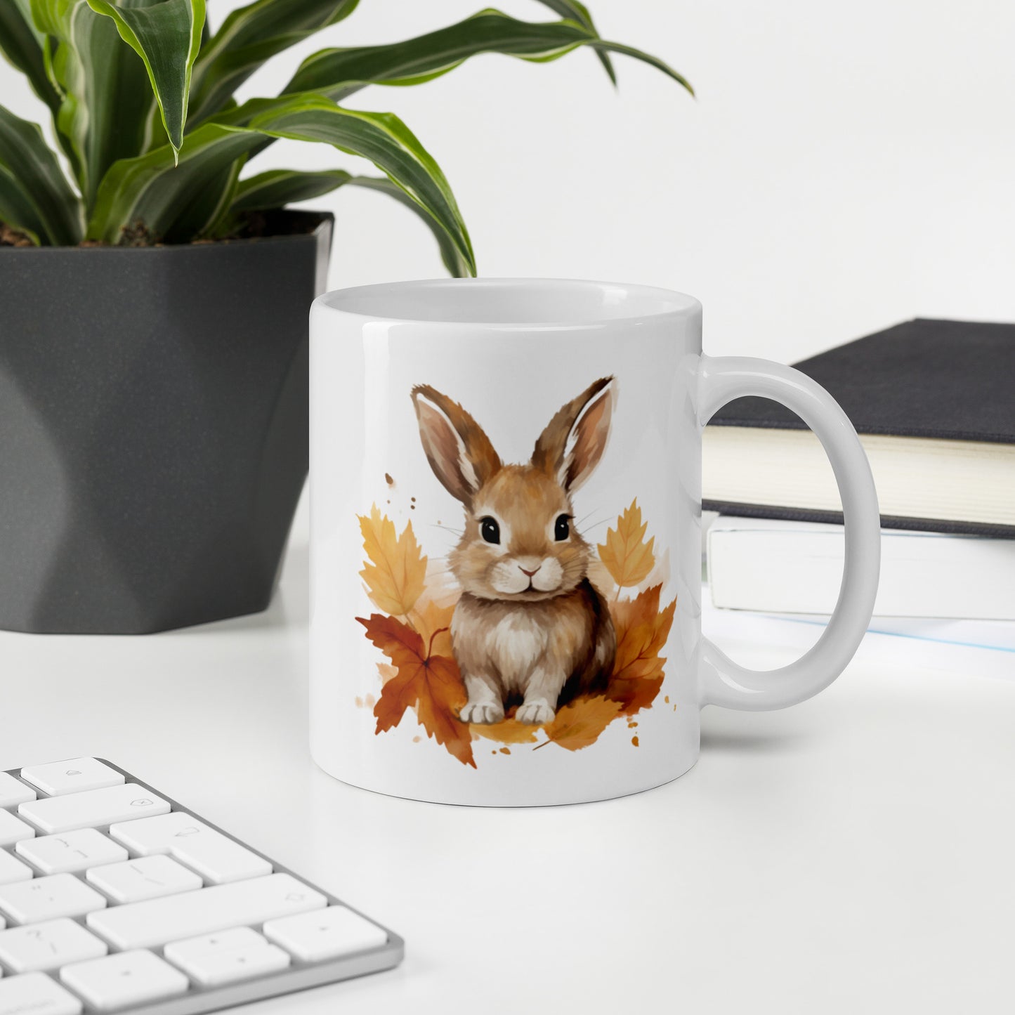 Autumnal Rabbit mug